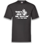 Junggesellenshirts.de Herrenshirt S / Schwarz JGA Shirt Team "They See Me Rollin' To The Bar "
