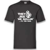 Junggesellenshirts.de Herrenshirt S / Schwarz JGA Shirt Team "They See Me Rollin' To The Bar "