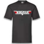 Junggesellenshirts.de Herrenshirt S / Schwarz JGA Shirt Team "Wingman"