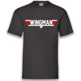 Junggesellenshirts.de Herrenshirt S / Schwarz JGA Shirt Team "Wingman"