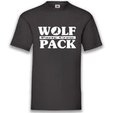 Junggesellenshirts.de Herrenshirt S / Schwarz JGA Shirt Team "Wolfpack"