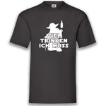 Junggesellenshirts.de Herrenshirt S / Schwarz JGA Shirt "Viel Trinken Ich Muss"