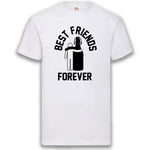 Junggesellenshirts.de Herrenshirt S / Weiß JGA Shirt "BFF"