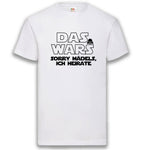 Junggesellenshirts.de Herrenshirt S / Weiß JGA Shirt Bräutigam "Das Wars"
