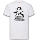 Junggesellenshirts.de Herrenshirt S / Weiß JGA Shirt Bräutigam "Hannibal B-Team"