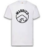 Junggesellenshirts.de Herrenshirt S / Weiß JGA Shirt Bräutigam "Internationales Zeichen Für Verheiratet"