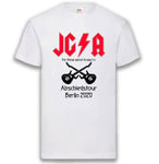 Junggesellenshirts.de Herrenshirt S / Weiß JGA Shirt Bräutigam "JGA Rock Abschiedstour"