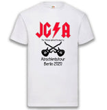 Junggesellenshirts.de Herrenshirt S / Weiß JGA Shirt Bräutigam "JGA Rock Abschiedstour"