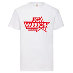 Junggesellenshirts.de Herrenshirt S / Weiß JGA Shirt Bräutigam "JGA Warrior"