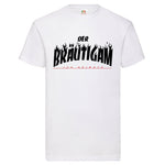 Junggesellenshirts.de Herrenshirt S / Weiß JGA Shirt Bräutigam "Skateboard"