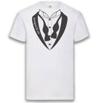 Junggesellenshirts.de Herrenshirt S / Weiß JGA Shirt Bräutigam "Suit Up"
