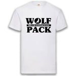 Junggesellenshirts.de Herrenshirt S / Weiß JGA Shirt Bräutigam "Wolfpack"