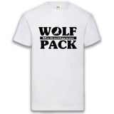 Junggesellenshirts.de Herrenshirt S / Weiß JGA Shirt Bräutigam "Wolfpack"