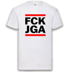 Junggesellenshirts.de Herrenshirt S / Weiß JGA Shirt "FCK JGA"