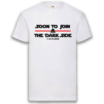 Junggesellenshirts.de Herrenshirt S / Weiß JGA Shirt "Soon To Join The Dark Side"