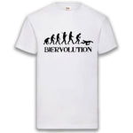 Junggesellenshirts.de Herrenshirt S / Weiß JGA Shirt Team "Biervolution"