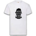 Junggesellenshirts.de Herrenshirt S / Weiß JGA Shirt Team "Come To The Dark Side Of The Beer"