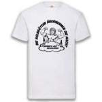 Junggesellenshirts.de Herrenshirt S / Weiß JGA Shirt Team "Die Halbgötter Übernehmen Die Macht"