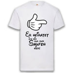 Junggesellenshirts.de Herrenshirt S / Weiß JGA Shirt Team "Er Heiratet" Mouse