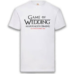 Junggesellenshirts.de Herrenshirt S / Weiß JGA Shirt Team "Game Of Wedding"