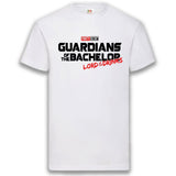 Junggesellenshirts.de Herrenshirt S / Weiß JGA Shirt Team "Guardians Of The Bachelor Lord Of The Drinks"