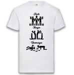 Junggesellenshirts.de Herrenshirt S / Weiß JGA Shirt Team "Heute, Morgen, Übermorgen"