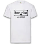 Junggesellenshirts.de Herrenshirt S / Weiß JGA Shirt Team "Männer Suchen Bier"