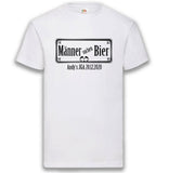 Junggesellenshirts.de Herrenshirt S / Weiß JGA Shirt Team "Männer Suchen Bier"