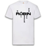 Junggesellenshirts.de Herrenshirt S / Weiß JGA Shirt Team "Robin Superheld"