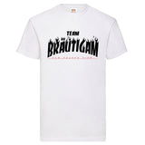 Junggesellenshirts.de Herrenshirt S / Weiß JGA Shirt Team "Skateboard"