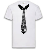 Junggesellenshirts.de Herrenshirt S / Weiß JGA Shirt Team "Suit Up"