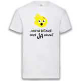 Junggesellenshirts.de Herrenshirt S / Weiß JGA Shirt Team "Und Er Hat Auch Noch Ja Gesagt"