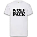 Junggesellenshirts.de Herrenshirt S / Weiß JGA Shirt Team "Wolfpack"