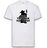 Junggesellenshirts.de Herrenshirt S / Weiß JGA Shirt "Viel Trinken Ich Muss"