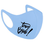 Junggesellenshirts.de Masken Hellblau Maske BW 3 Farben "Team Bride"