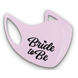 Junggesellenshirts.de Masken Rosa Maske BW 3 Farben "Bride To Be"