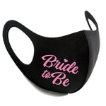 Junggesellenshirts.de Masken Schwarz Maske BW 3 Farben "Bride To Be"