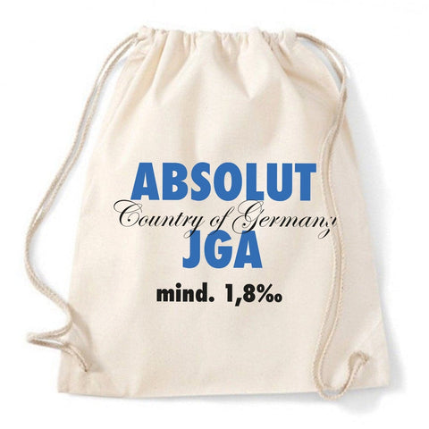 Junggesellenshirts.de Stuff Bag JGA Stuff Bag "Absolut JGA"