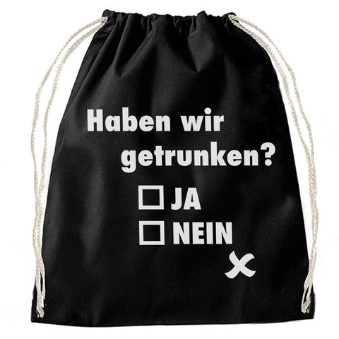Junggesellenshirts.de Stuff Bag JGA Stuff Bag "Haben Wir Getrunken?"