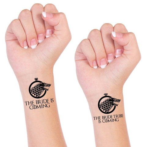 Junggesellenshirts.de Tattoo GOT Bride / BrideTribe Tattoo