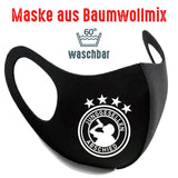 Maske BW schwarz "Junggesellenabschied" - Junggesellenshirts.de