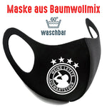 Maske BW schwarz "Meine Letzte Auswärtstour" - Junggesellenshirts.de
